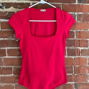 Free People Square Neck Bodysuit